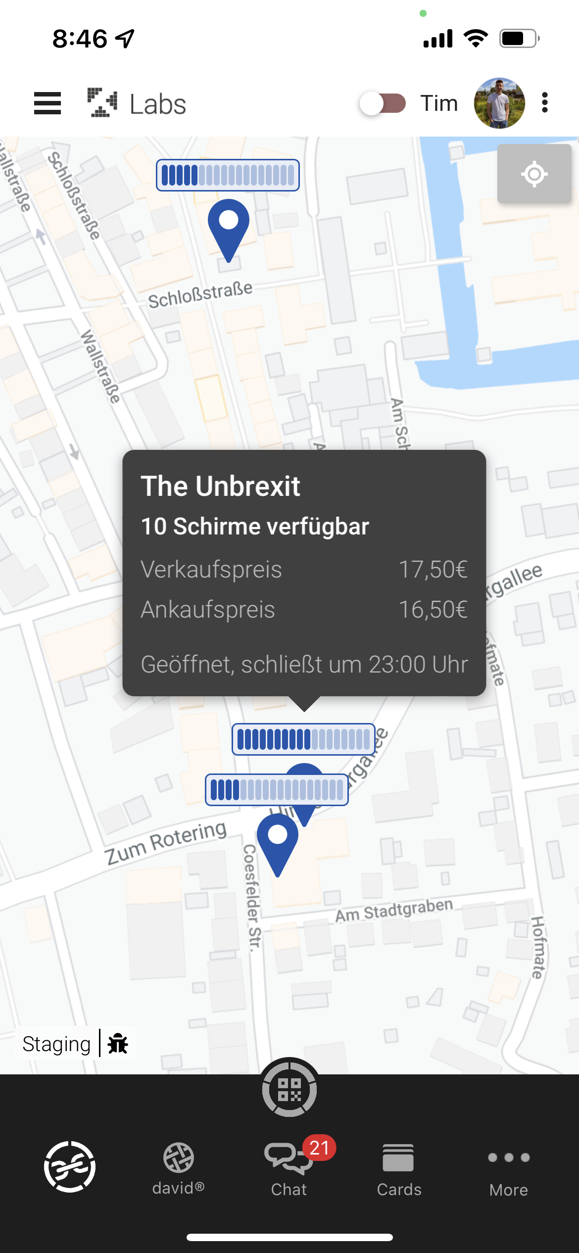 Umbrella Sharing Map